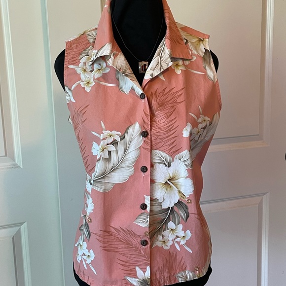 Pacific Legend Tops - Sleeveless Hawaiian print top